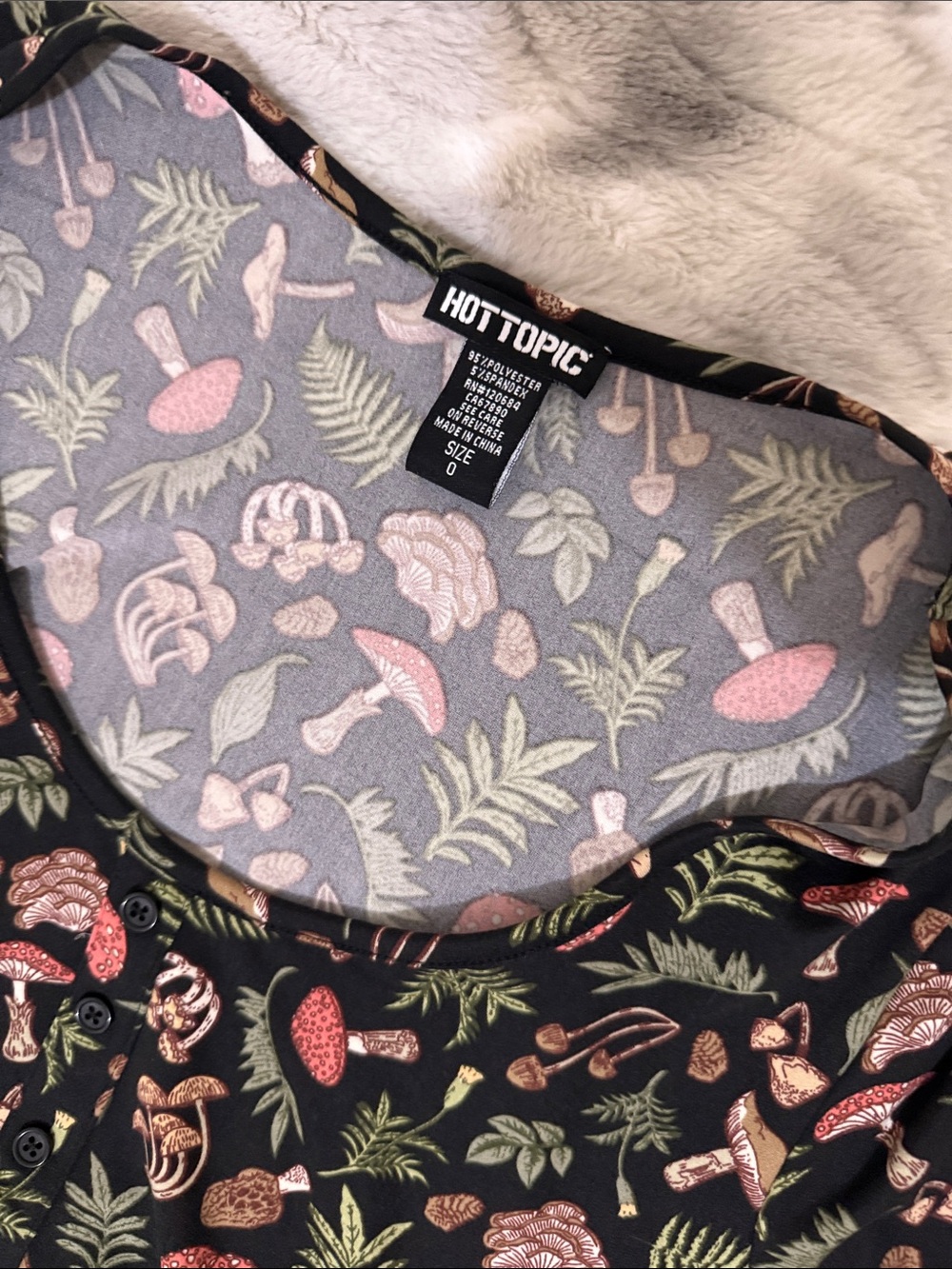 NWOT mushroom fern Hot Topic dress 0X
